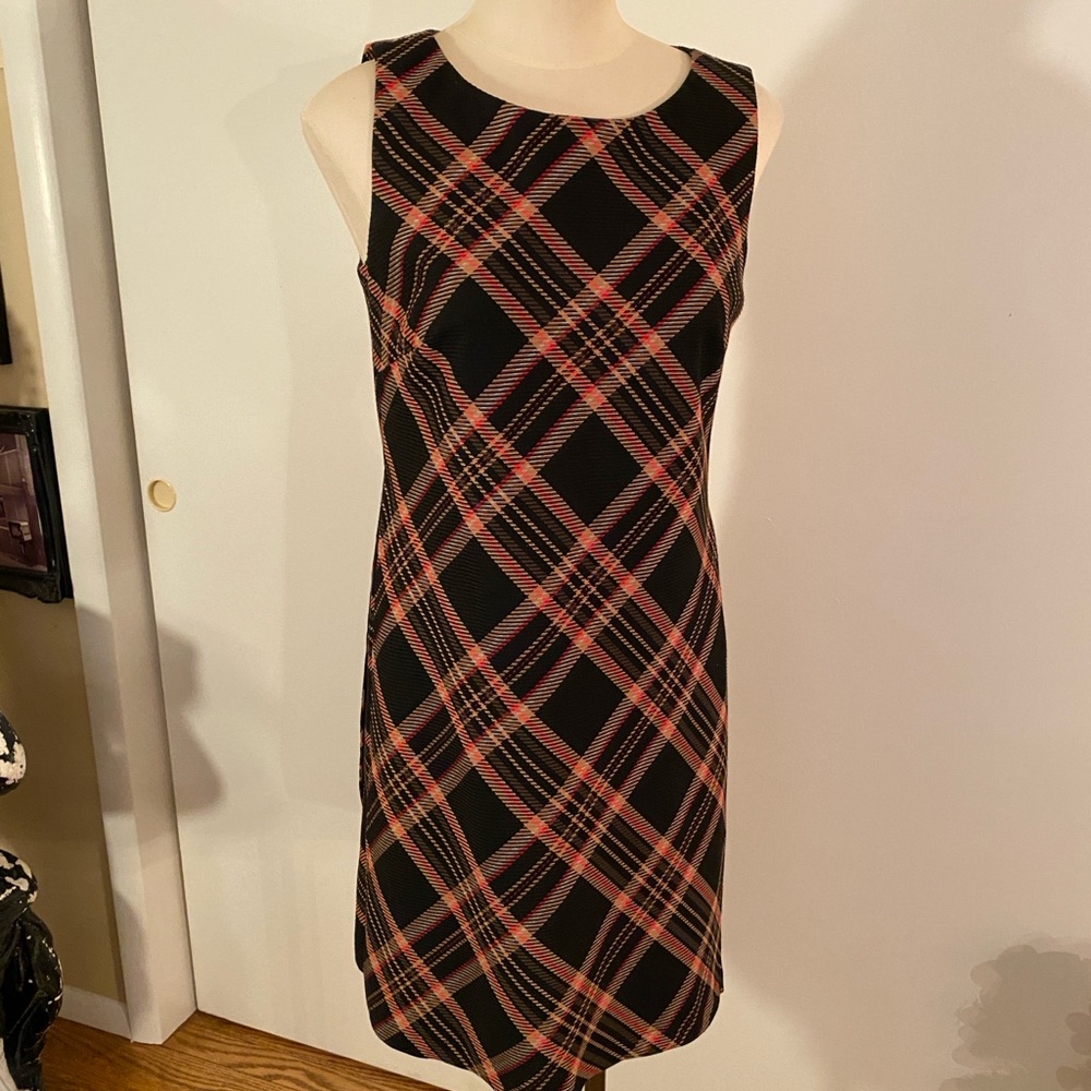 Plaid Sleeveless Dress